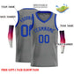 Custom Dark Gray Blue-Classic Tops Men Casual Basketball Jersey Limited