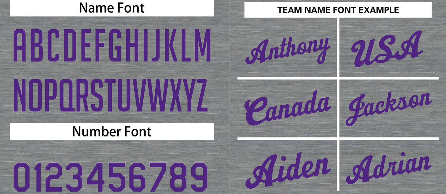 Custom Dark Gray Purple Classic Tops Casual Basketball Jersey Limited