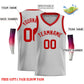 Custom Gray Red-Classic Tops Men Casual Basketball Jersey Limited