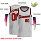 Custom Gray Maroon-Black Classic Tops Casual Basketball Jersey Limited
