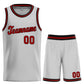 Custom Gray Red Classic Sets Basketball Jersey