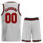 Custom Gray Red Classic Sets Basketball Jersey Limited