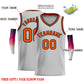 Custom Gray Orange-Black Classic Tops Men Casual Basketball Jersey Limited