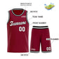 Custom Red White Classic Sets Basketball Jersey Limited
