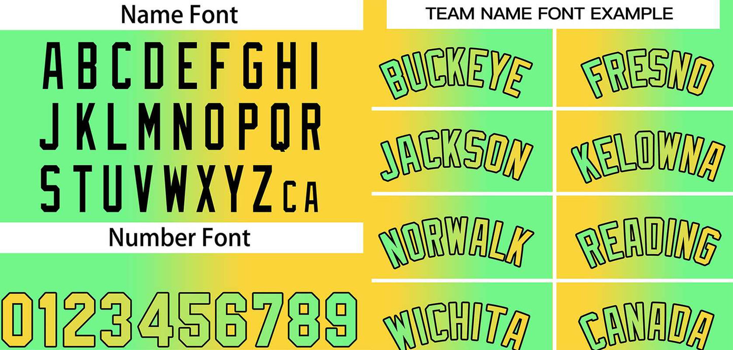 Custom Yellow Neon Green-Black Gradient Fashion Tops Bull Basketball Jersey Limited