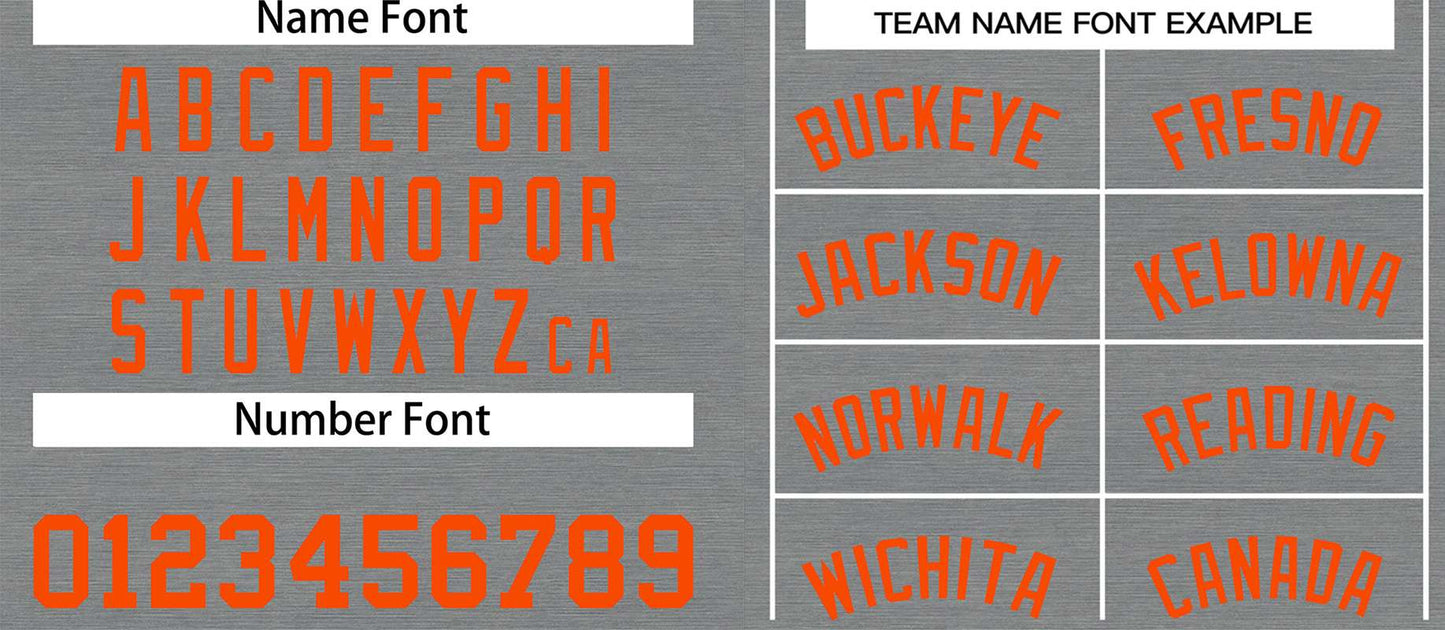 Custom Dark Gray Orange Classic Tops Casual Basketball Jersey Limited
