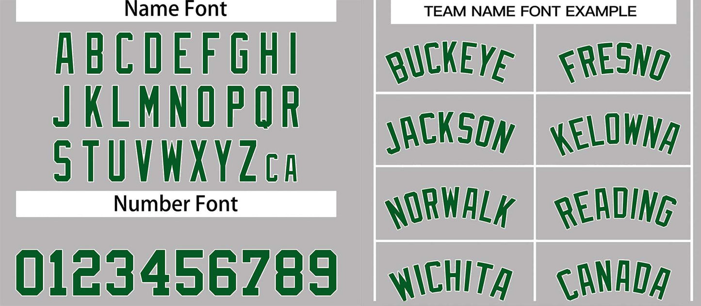 Custom Gray Green-White Classic Tops Casual Basketball Jersey Limited