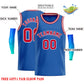Custom Blue Red-White Classic Tops Casual Basketball Jersey Limited