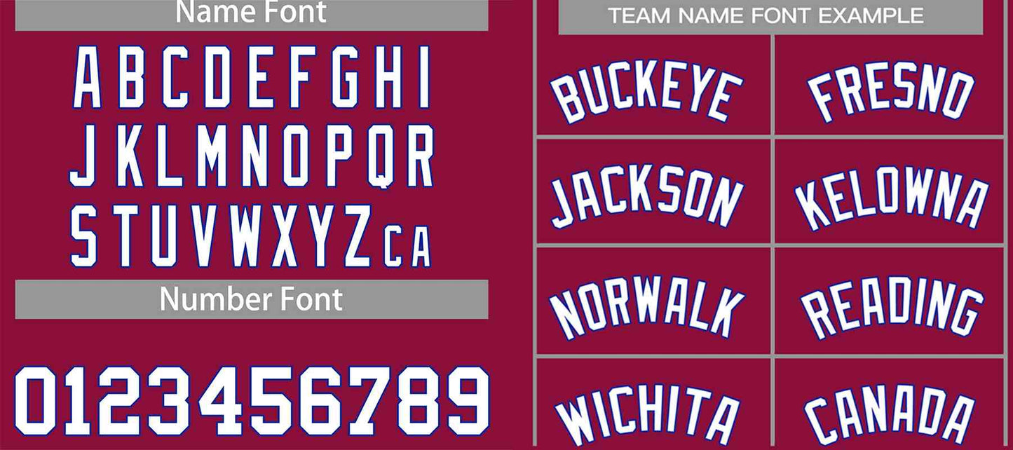 Custom Maroon White-Royal Classic Tops Men Casual Basketball Jersey Limited