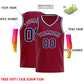 Custom Maroon Navy-White Classic Tops Men Casual Basketball Jersey Limited