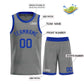 Custom Dark Gray Royal Classic Sets Bull Basketball Jersey Limited