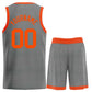Custom Dark Gray Orange Classic Sets Bull Basketball Jersey Limited