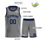 Custom Dark Gray Navy- Classic Sets Bull Basketball Jersey Limited