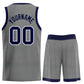 Custom Dark Gray Navy-White Classic Sets Bull Basketball Jersey Limited