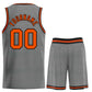 Custom Dark Gray Orange-Black Classic Sets Bull Basketball Jersey Limited