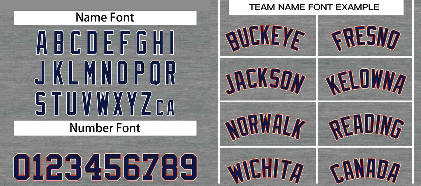 Custom Dark Gray Navy-Orange Classic Sets Bull Basketball Jersey Limited
