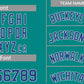 Custom Teal Royal-White Bull Classic Sets Basketball Jersey Limited