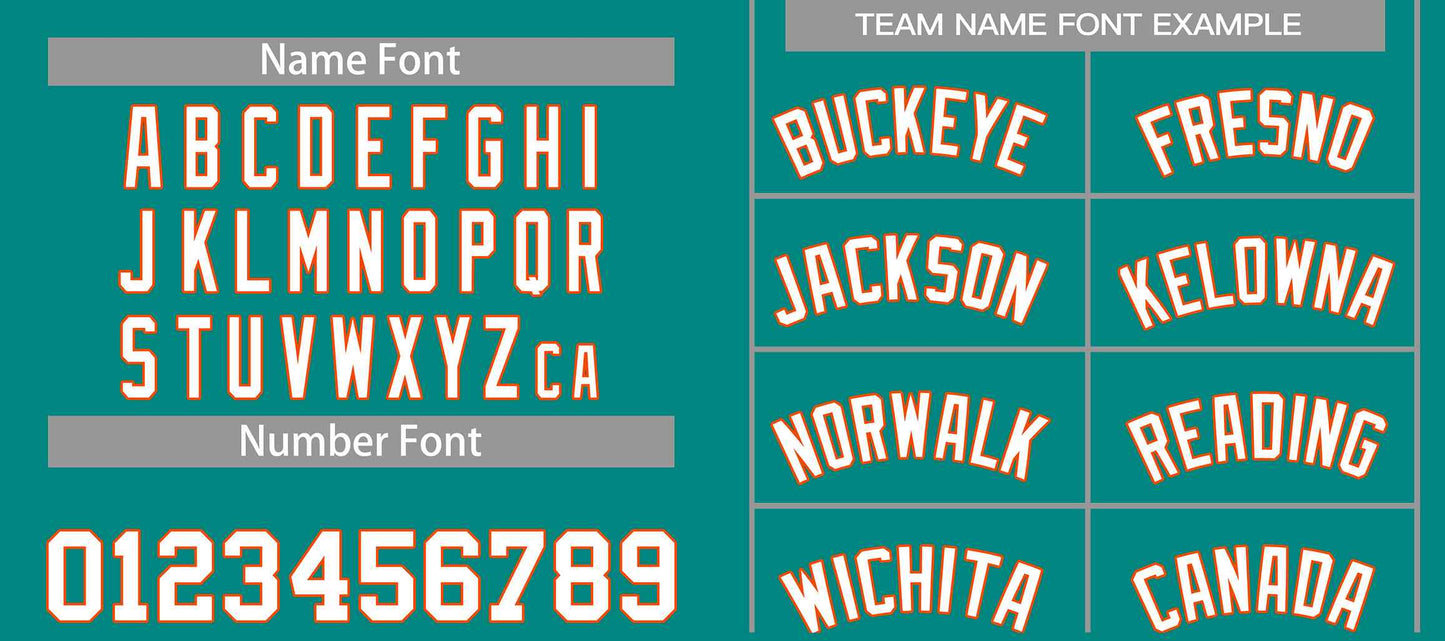 Custom Teal White-Orange Bull Classic Sets Basketball Jersey Limited
