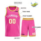 Custom Pink White Classic Sets Bull Basketball Jersey Limited