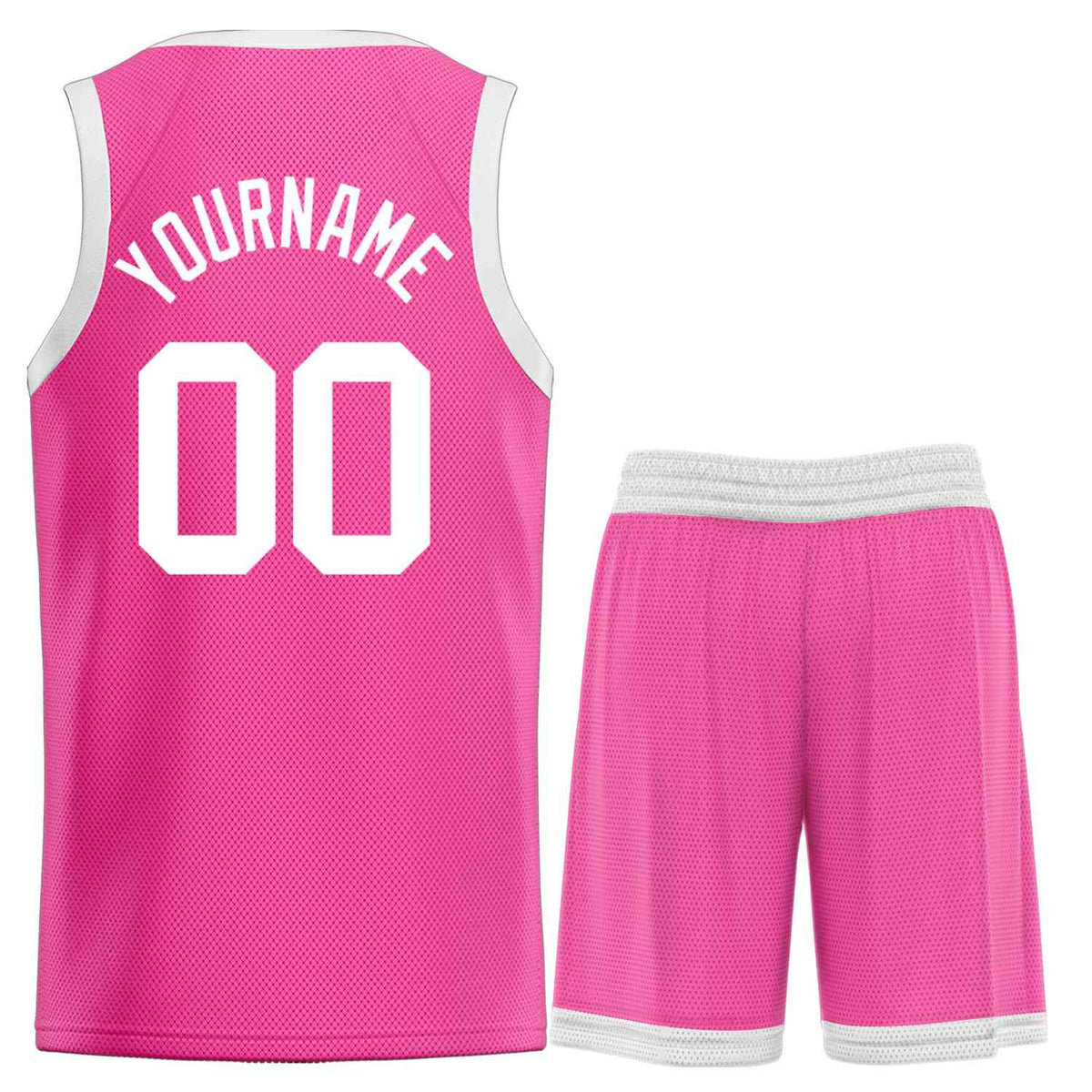Custom Pink White Classic Sets Bull Basketball Jersey Limited