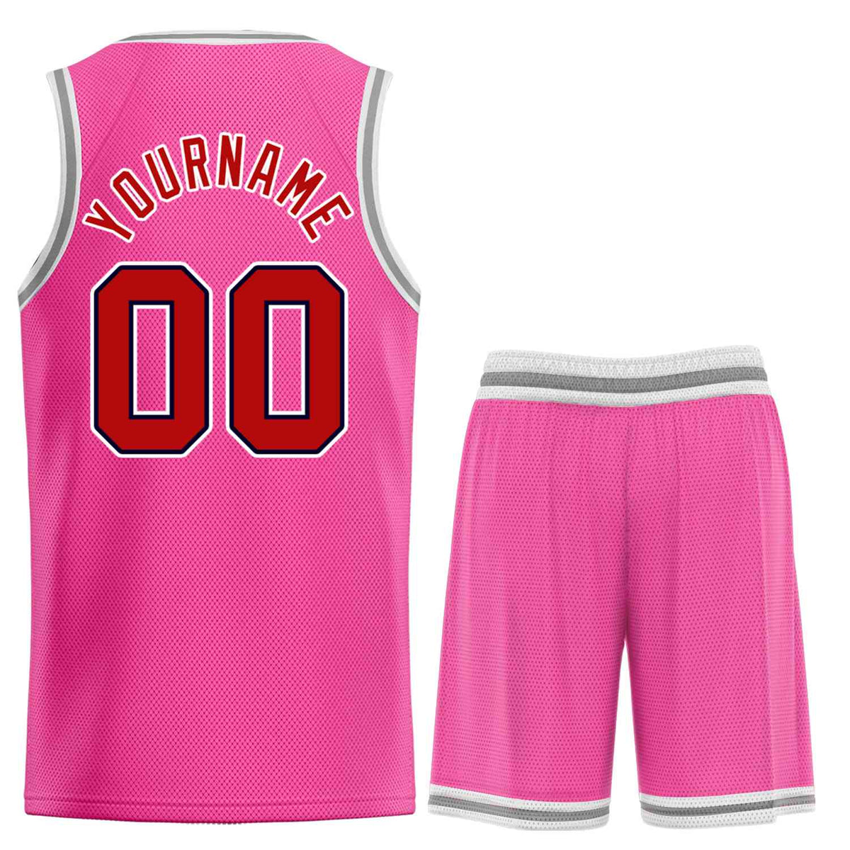 Custom Pink Maroon-Black Classic Sets Bull Basketball Jersey Limited