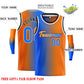 Custom Blue Orange Black-Orange Gradient Fashion Tops Heal Basketball Jersey Limited
