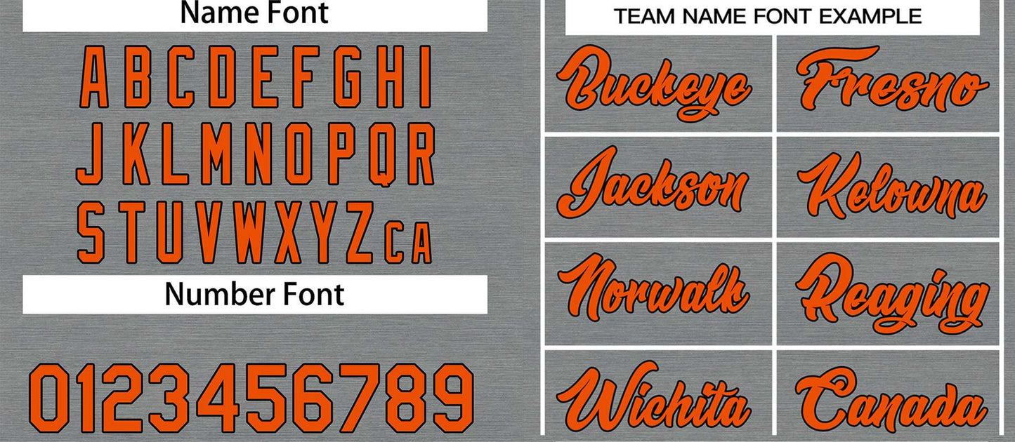 Custom Dark Gray Orange Classic Tops Casual Basketball Jersey Limited
