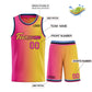 Custom Yellow Pink-Black Heal Gradient Fashion Sports Sets Uniform Basketball Jersey Limited