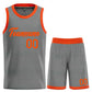 Custom Dark Gray Orange Heal Sports Uniform Classic Sets Basketball Jersey
