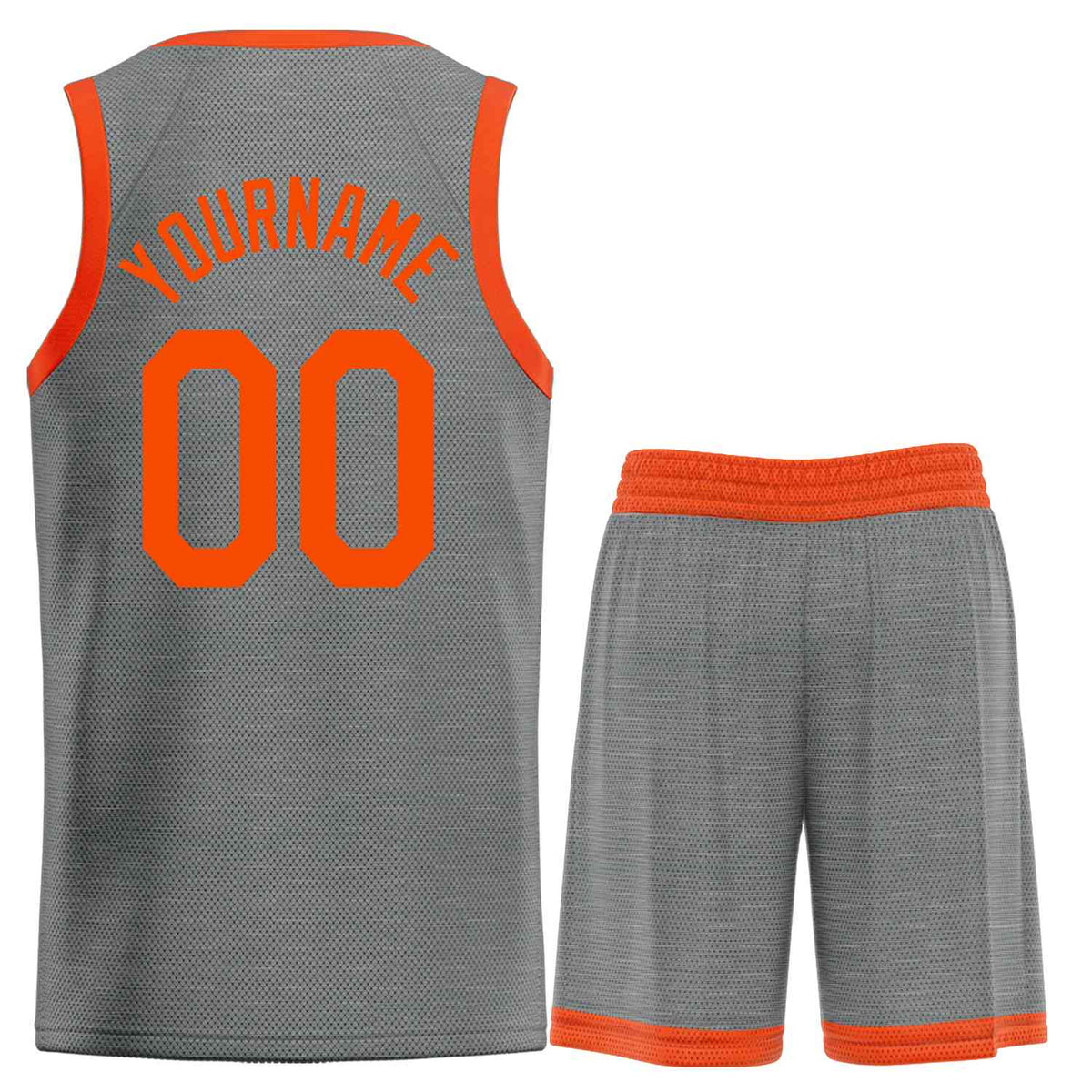 Custom Dark Gray Orange Heal Sports Uniform Classic Sets Basketball Jersey Limited