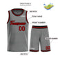 Custom Dark Gray Maroon-Black Heal Sports Uniform Classic Sets Basketball Jersey Limited