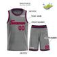 Custom Dark Gray Maroon-Navy Heal Sports Uniform Classic Sets Basketball Jersey Limited
