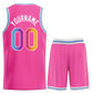 Custom Pink Powder Blue-White Heal Sports Uniform Classic Sets Basketball Jersey Limited