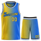 Custom Yellow Royal-Black Gradient Fashion Sets Sports Uniform Basketball Jersey