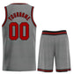 Custom Dark Gray Maroon-Black Classic Sets Sports Uniform Basketball Jersey Limited