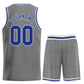 Custom Dark Gray Royal-White Classic Sets Sports Uniform Basketball Jersey Limited