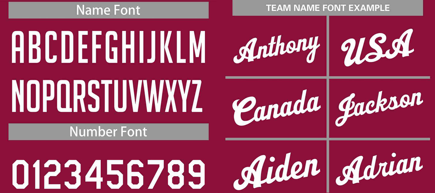 Custom Maroon White Classic Sets Sports Uniform Basketball Jersey Limited