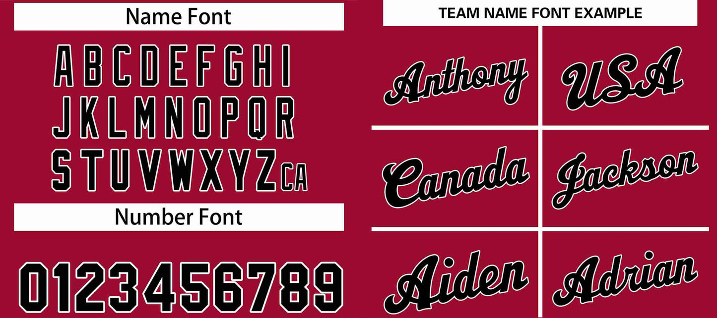 Custom Maroon Black-White Classic Sets Sports Uniform Basketball Jersey Limited