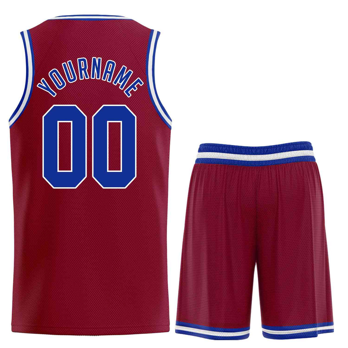 Custom Maroon Royal-White Classic Sets Sports Uniform Basketball Jersey Limited