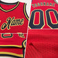 Custom Red White-Royal Authentic Throwback Basketball Jersey Limited