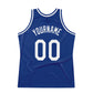 Custom Royal White-Red Authentic Throwback Basketball Jersey Limited