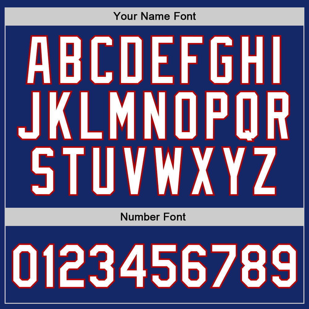 Custom Royal White-Red Authentic Throwback Basketball Jersey Limited