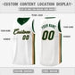 Custom Green White-Khaki Double Side Tops Basketball Jersey Limited