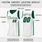 Custom Green White Double Side Tops Men Training Basketball Jersey Limited