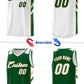 Custom Green White Double Side Tops Casual Basketball Jersey Limited