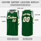 Custom Green White Double Side Tops Casual Basketball Jersey Limited