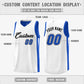 Custom Royal White Double Side Tops Athletic Basketball Jersey Limited