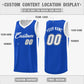 Custom Royal White Double Side Tops Athletic Basketball Jersey Limited