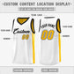 Custom Yellow White Double Side Tops Athletic Basketball Jersey Limited