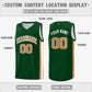 Custom Green Khaki-White Double Side Tops Basketball Jersey Limited